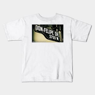 Don Felipe Drive, Los Angeles, California by Mistah Wilson Kids T-Shirt